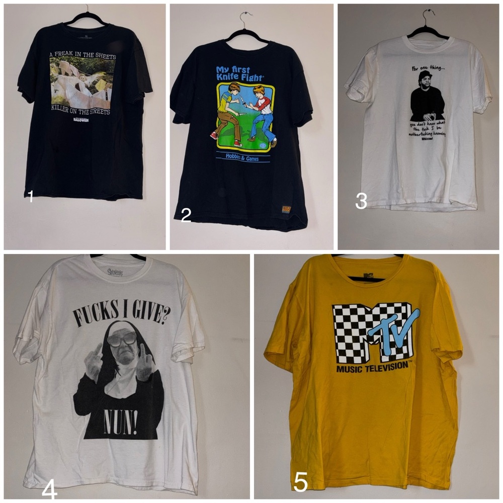 5 Graphic Tees